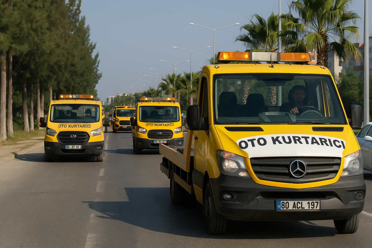 Osmaniye’de Oto Kurtarıcılardan Konvoylu Tepki