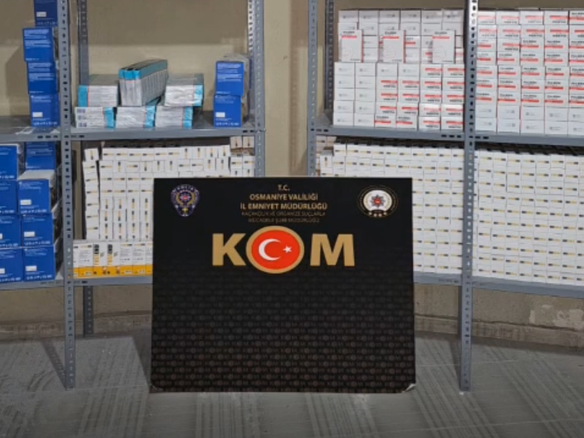Osmaniye’de 2,5 Milyon TL Değerinde Kaçak İlaç Ele Geçirildi